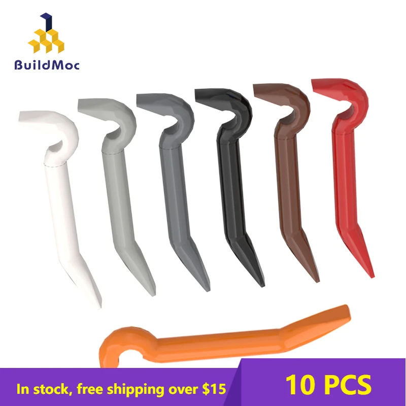 

10PCS MOC Compatible Assembles Particles 92585 Crowbar Building Blocks Parts DIY electric Educational For Children Gifts