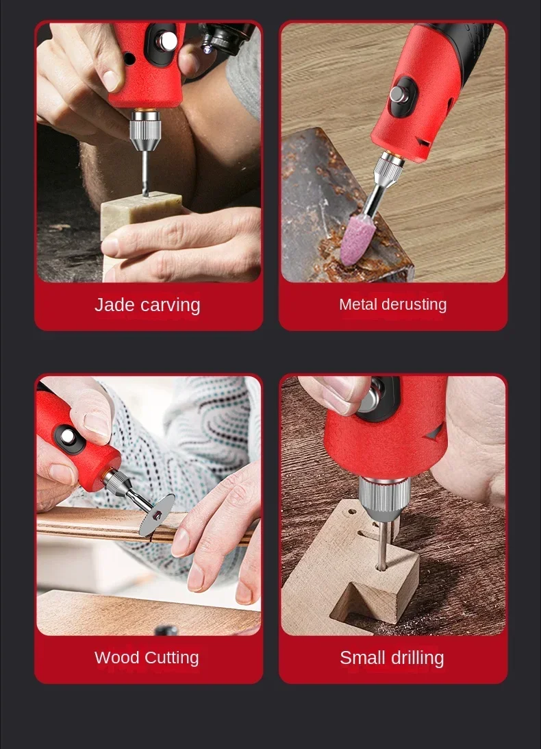 Мини-электрическая дрель для резьбы и полировки нефритового камня ручной