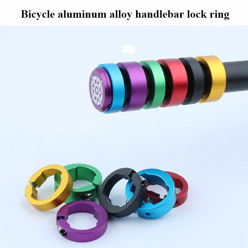 

2pcs Bicycle Grips Ring 8/12mm Aluminum Alloy End Lock Rings MTB Mountain Road Bike Handlebar Bicycle Parts Cycling Accessories