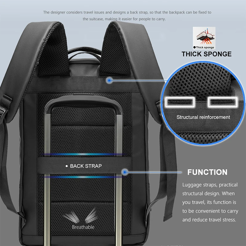 VORMOR брендовый водонепроницаемый рюкзак для ноутбука мужчин 15 6-дюймовый