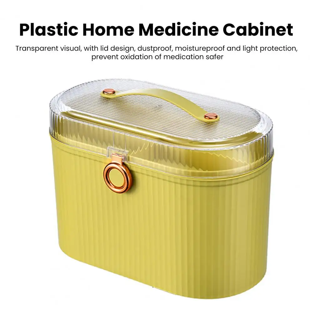 

Securely Sealed Emergency Kit Box Double Layer Family First Aid Kit Capacity Portable Emergency Box for Home Travel Outdoor Use