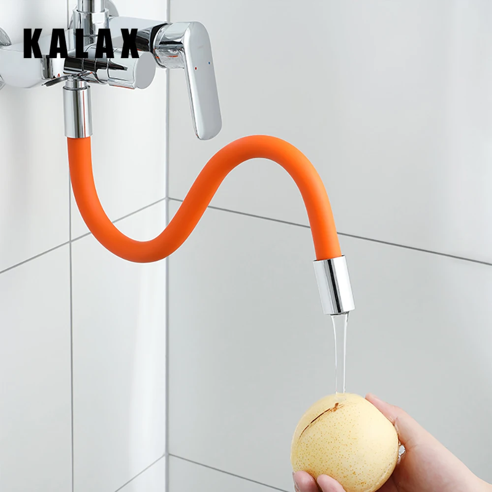 

360° Universal Faucet Sprinkler Extender Adjustable Bending Faucet Splash Proof Extension Tube Kitchen Bathroom Accessories
