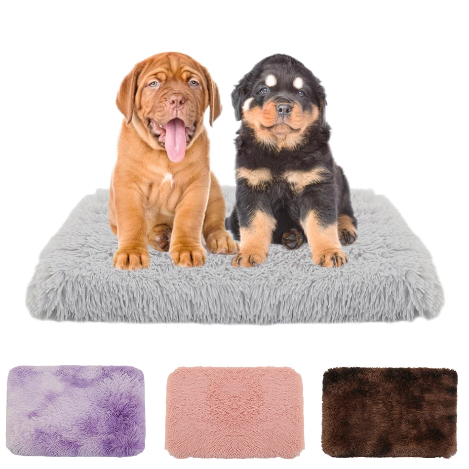 

Bed for Dogs Pet Square Plush Dog Bed Detachable Kennel Cat Dog Bed Mat Interior Winter Warm Pet Accessories Cushion