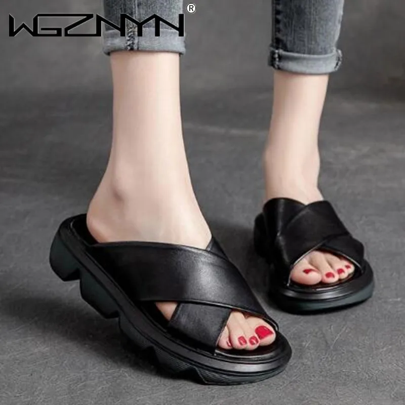 

Новинка 2022, женские Мягкие Шлепанцы, удобные сандалии на плоской подошве, женская пляжная обувь с открытым носком, женская обувь