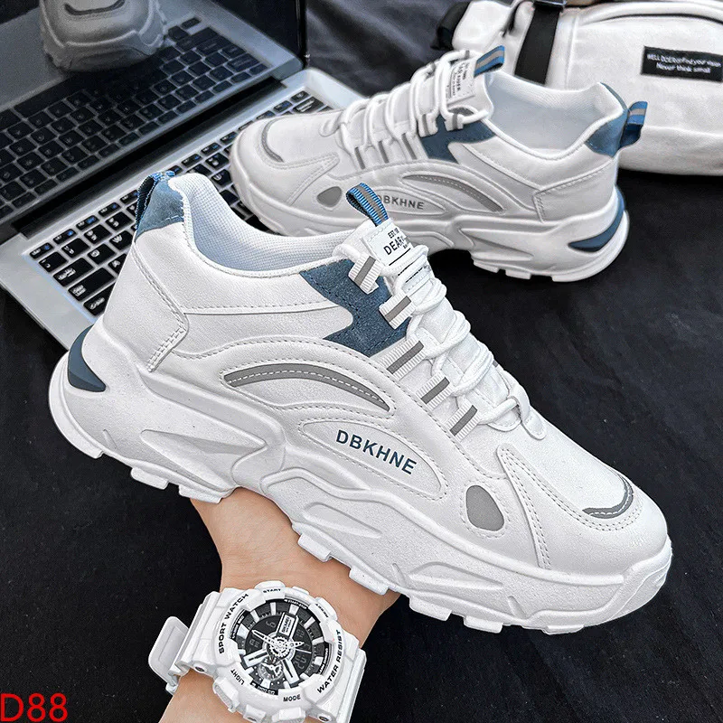 

2023 New Fashion Men's Shoes Casual Versatile Board Shoes Elevated Breathable Sports Shoes Couple's Little White Shoes sneakers