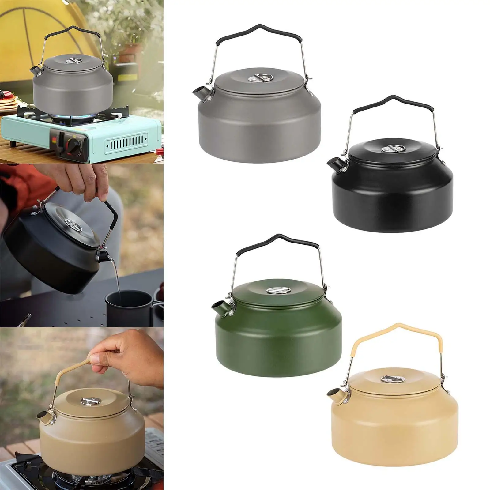 Чайник для кемпинга кипящая вода 1 6 л чайник кухонный портативный повара барбекю