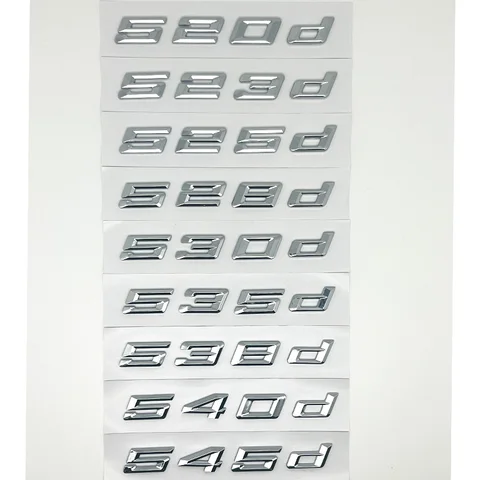 Автомобильный 3D ABS багажник с буквами логотипа, эмблема, наклейка, наклейка для BMW 5 серии 520d 525d 528d 530d 535d 540d E39 E60 E61 F10 F11 G30