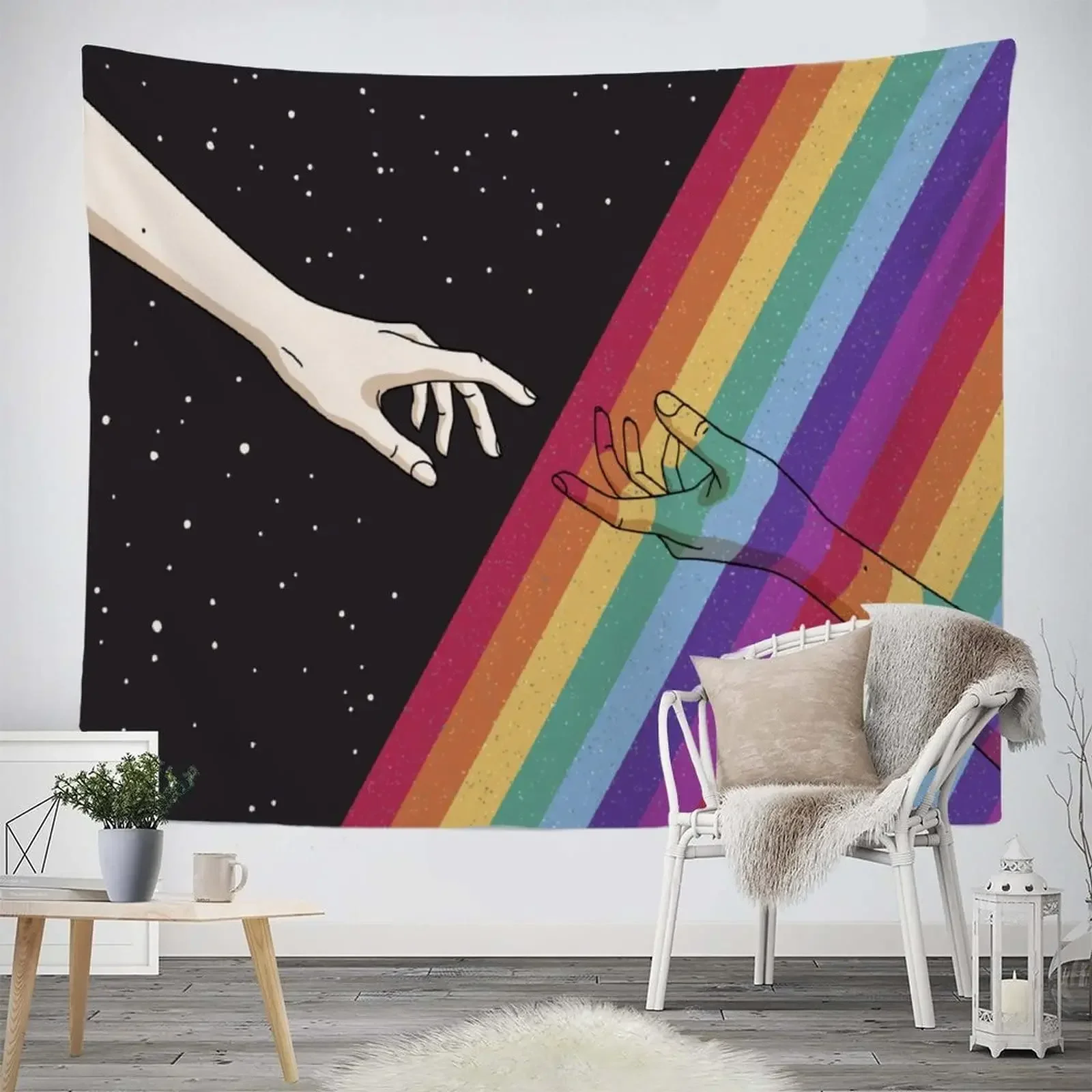Яркий настенный гобелен для ЛГБТ гордости гобелены лесбиянок геев бисексуалов