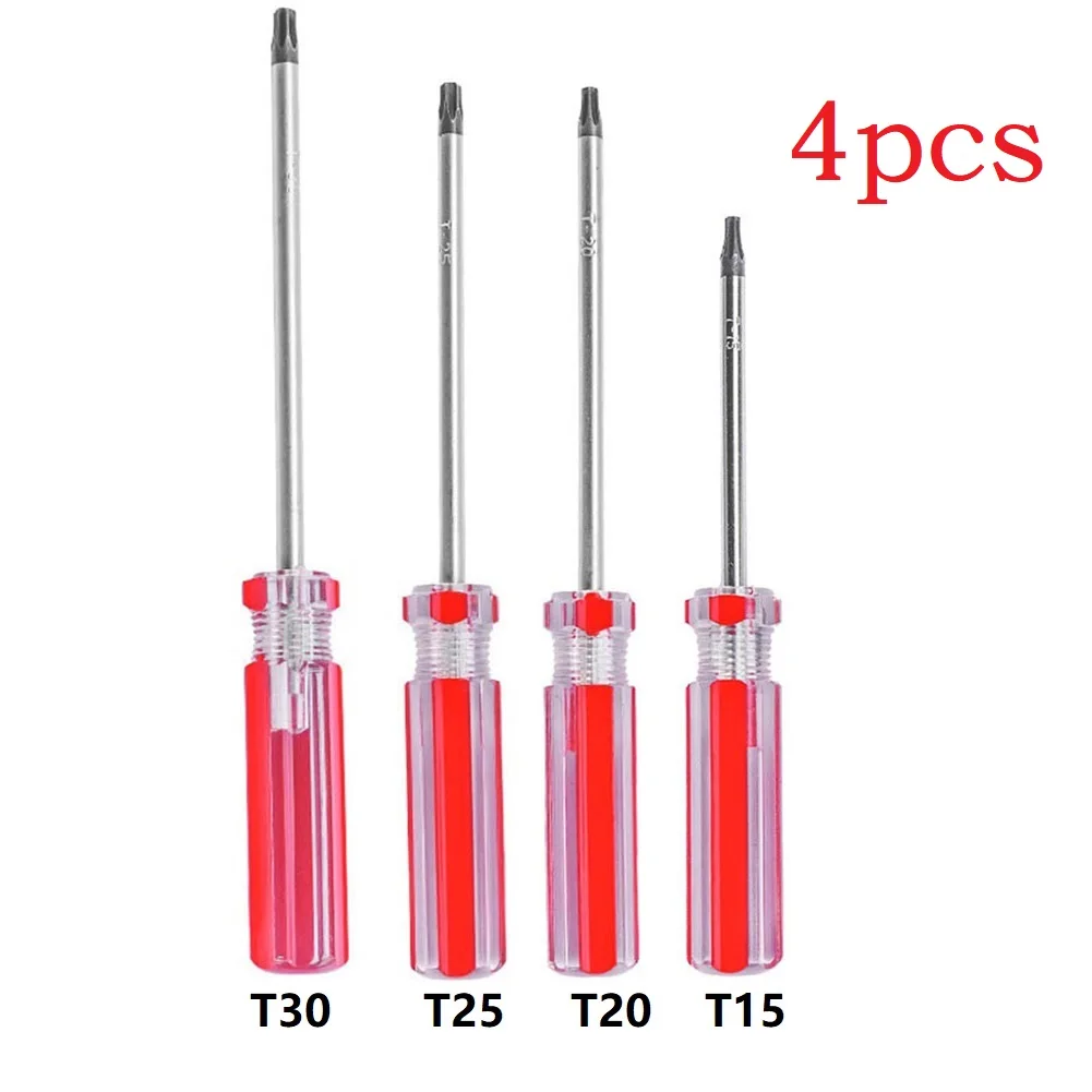 

4 шт., Магнитная отвертка T15, T20, T25, T30, 150-200 мм, 5-6 мм
