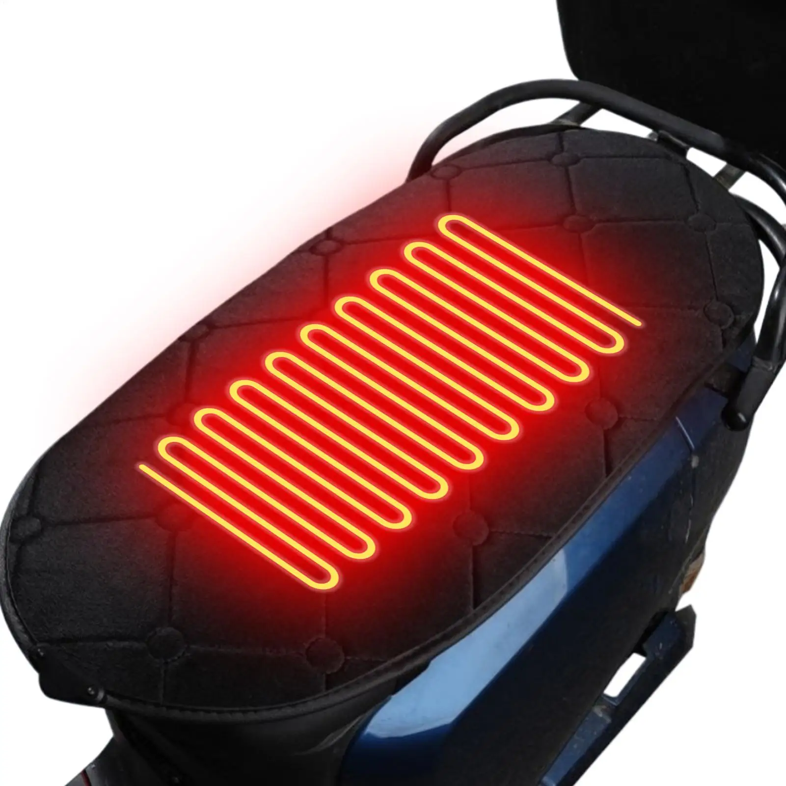 

5 В 2A USB мотоциклетные подушки для сидений с подогревом, грелка для скутера, теплая подушка для мотоцикла, квадроцикла, снегохода 67x32 см