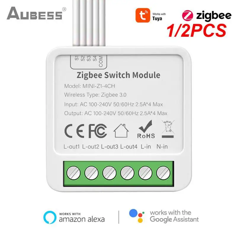 

1/2 шт., умный коммутатор Zigbee с управлением через Wi-Fi