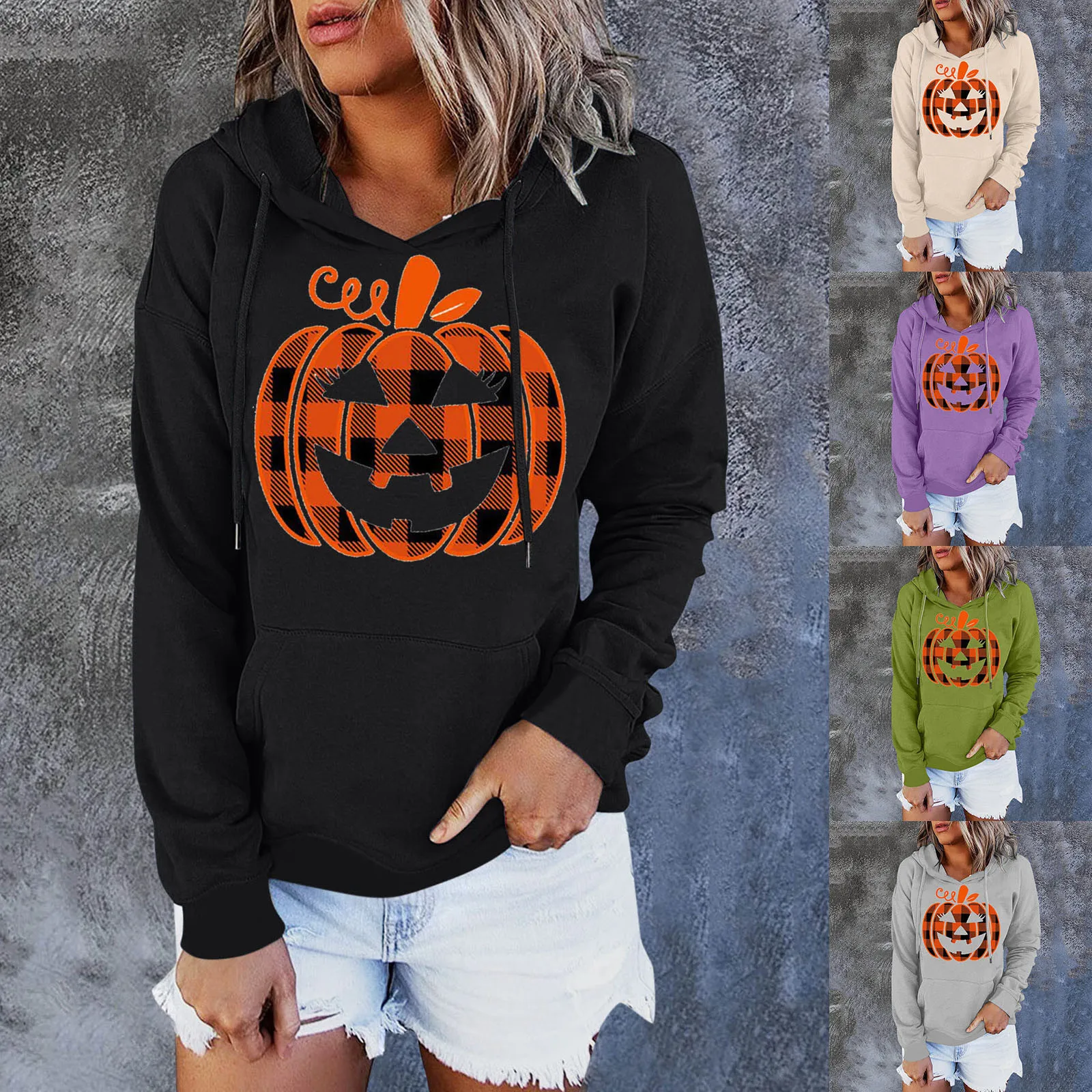 

Woman Zip up Hoodie Jacket Women Women Hooded Halloween Pocket Womens Fashion Sweatshirts And Hoodies Womens Hoodies