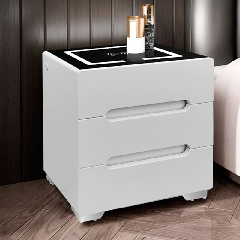 

Умные ночные стойки в скандинавском стиле, современная спальня, дополнительный столик с 3 ящиками и светильник кой, домашняя мебель для отел...