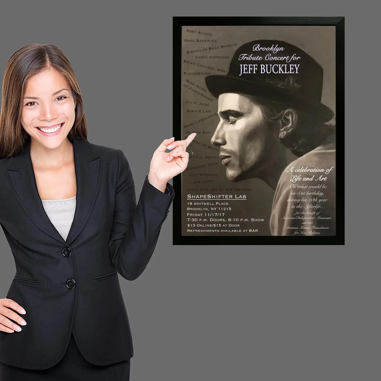 Джефф Бакли Холст Художественный постер Настенное искусство Картина с принтом