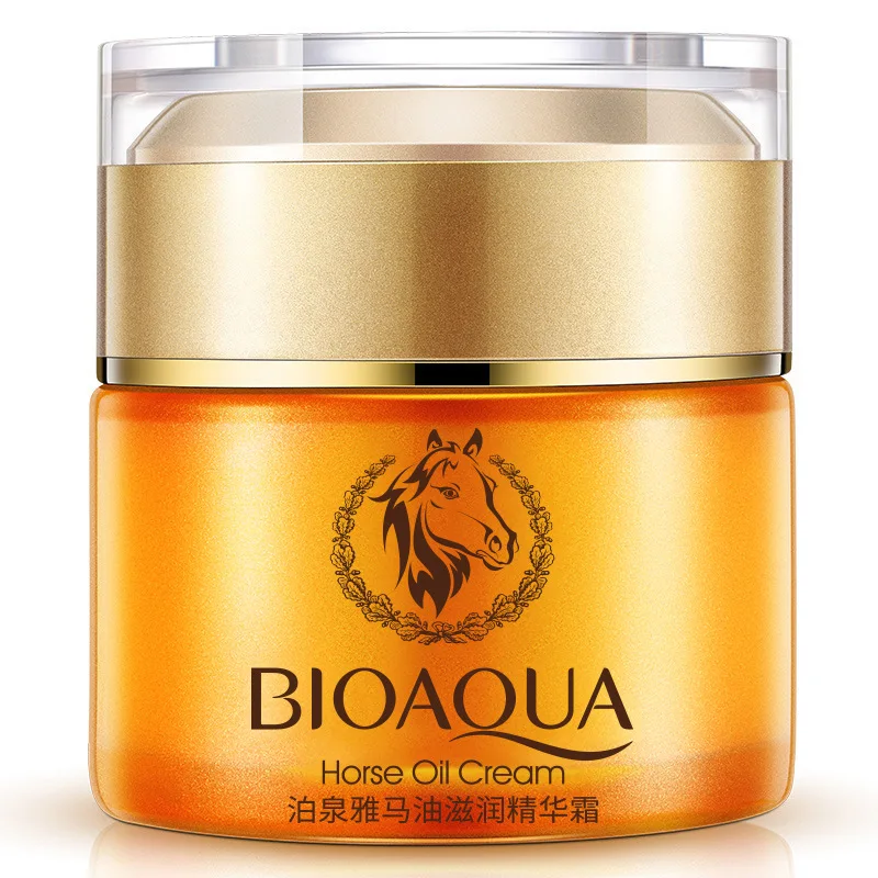 BIOAQUA Horse Oil Face Cream Moisturizing Anti-aging Oil Control Skin Care Cosmetics skincare Facial Cream for Face Care