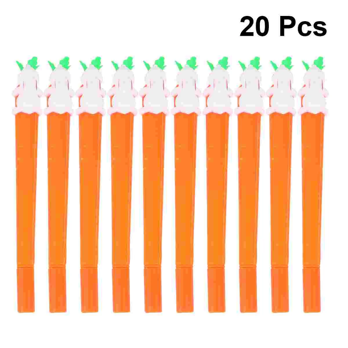

1Set 0.5MM Rabbit Carrot Shaped Pens Black Ink Pens Styling Pens for Wrtting School Office Study