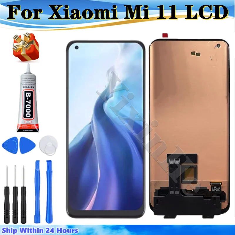 6 81 &quotвысококачественный AMOLED TFT для Xiaomi 11 ЖК-дисплей Super mi сменный преобразователь