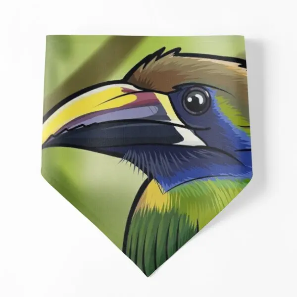 

Emerald Toucan Dog Bandanas Cat Puppy Kerchief Holiday Party Towel Costume Supplies Scarf Accessories Neckerchief Print Pet