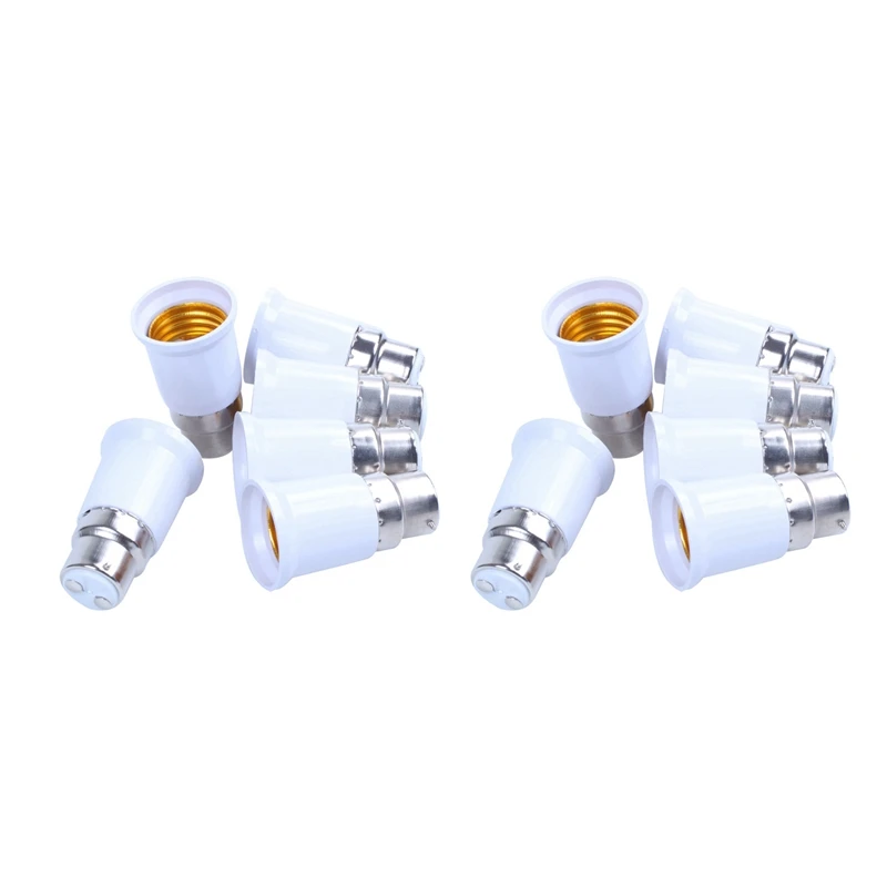 

LUDA 12 X Bayonet BC Cap B22 на E27 ES винт, основа лампы, патрон, конвертер, удлинитель, держатель адаптера