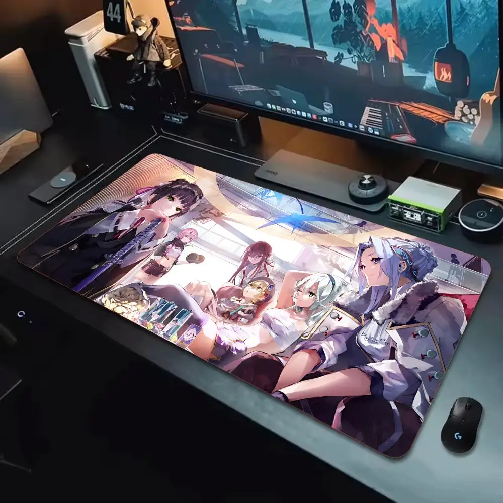 H-Heaven Burns Red Коврик для мыши Tapetes de Mesa Teclado Borracha Kawai Tapete Antiderrapante XXL90x40 см