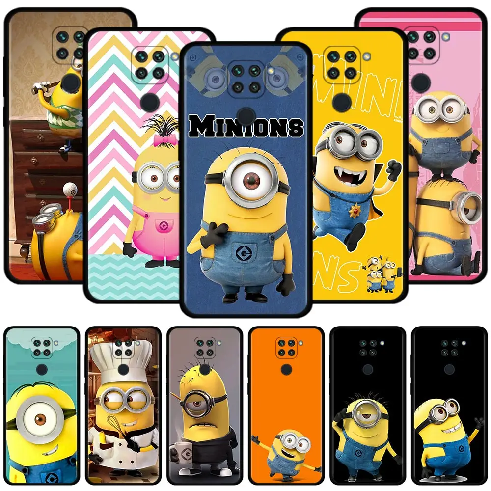 

Cartoon Miniones Movie Phone Case For Xiaomi Redmi 10 9C 9A 9T 9 8A 8 7A 7 Cover For redmi K50 K40 Pro Plus K40 K50 Gaming Funda