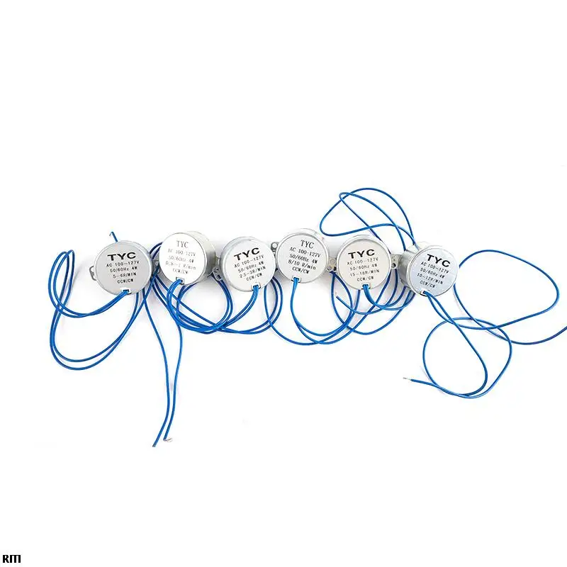 

0-30rpm Stable Synchronous Motor Pro TYC-50 AC 100-127V 50/60Hz Torque 4KGF.CM 4W CW/CCW Microwave Turntable for Electric Fan