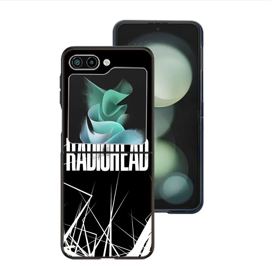 Прозрачный чехол Bnad R-радио для телефона Samsung Z Flip 5 4 3 Galaxy 6 5G противоударный