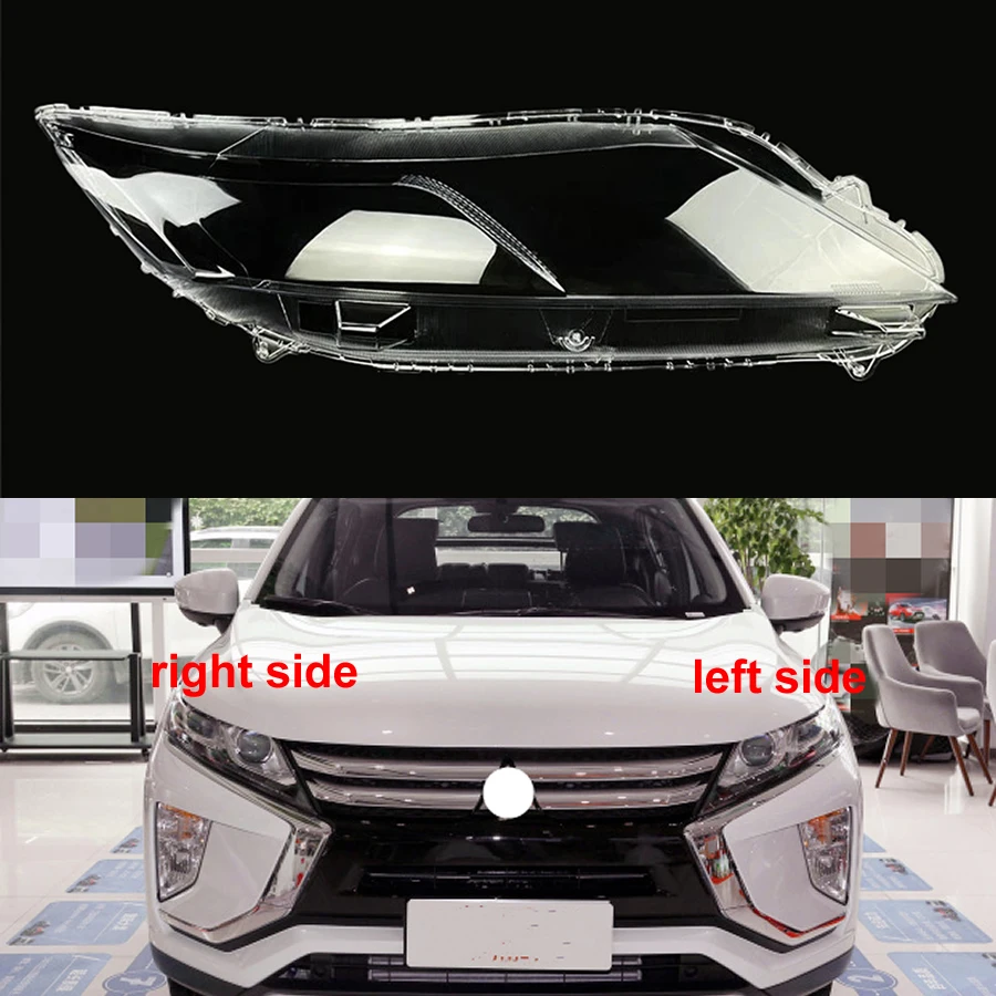 

Чехол для передней фары Mitsubishi Eclipse Cross 2018-2021, чехол для объектива, чехол для фары, абажур, замена оригинального абажура из оргстекла