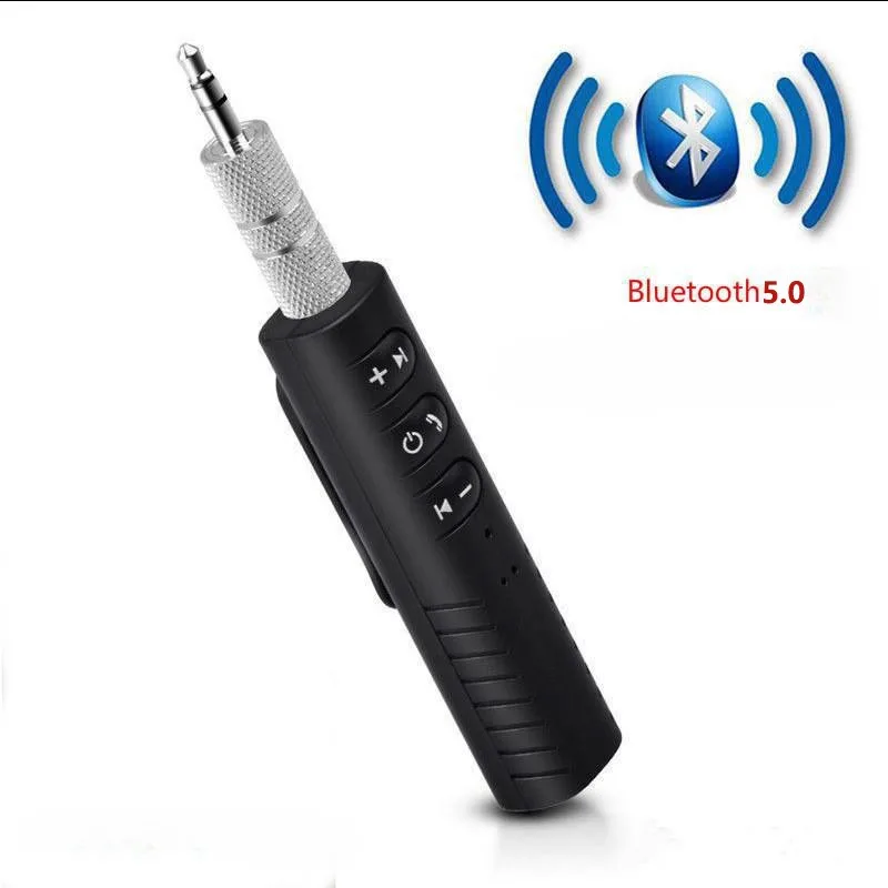 

Bluetooth 4.2 Audio Receiver Adapter Collar Clip 3.5mm Jack Hands Free AUX Car Speaker Headset Audio Receiver Compatible Camera