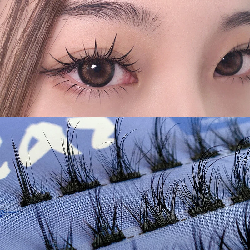 

Grafting Eyelashes Little Devil Fairy Eyelashes Segmented Single Cluster Women Beauty New Manga Eye Makeup False Eyelashes