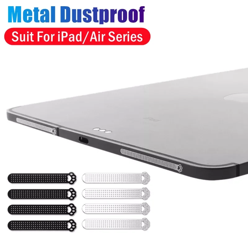 

4PCS Luxury Metal Tablet Earpiece Anti-dust Net for iPad 11'' 12.9'' iPad Air 4 10.9'' Speaker Cute Cart