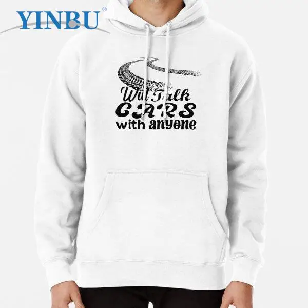 

Мужская толстовка с капюшоном и принтом машин