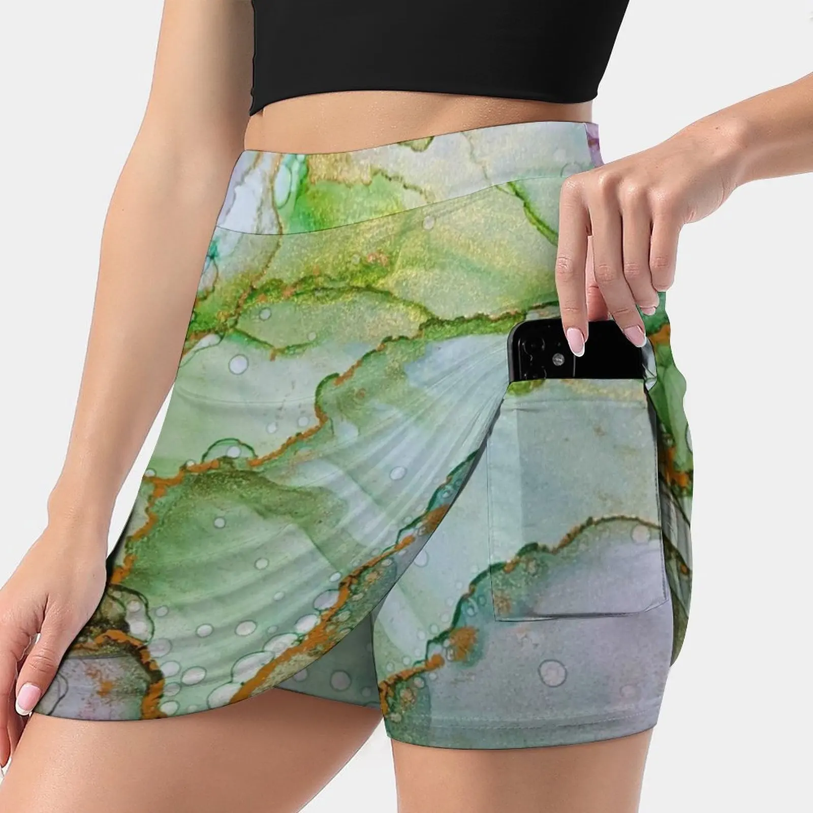 

Женская юбка в винограднике, юбки в эстетическом стиле, новые модные короткие юбки с чернильными цветами, юбки для студийной фотосъемки