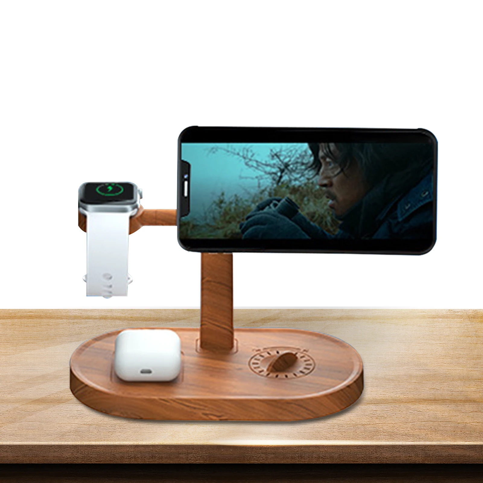 

3 In 1 Fully Integrated Charging System Wireless Charging For Electric Products 15W Fast Charging For Both IOS And Android