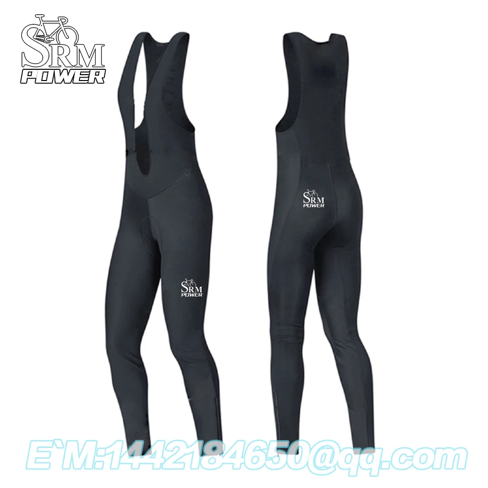 

SRMPOWER Cycling team Winter Men's Thermal Fleece 20D GEL Gel Back Pants Waterproof Keep warm Ride pants