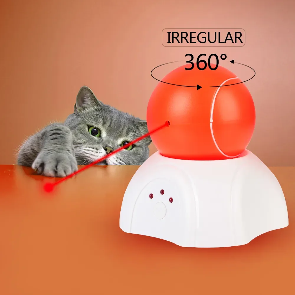 

Jouet interactif boule Laser pour chat, rotation automatique à 360 degrés, jouet intelligent pour chaton, fournitures pour ani