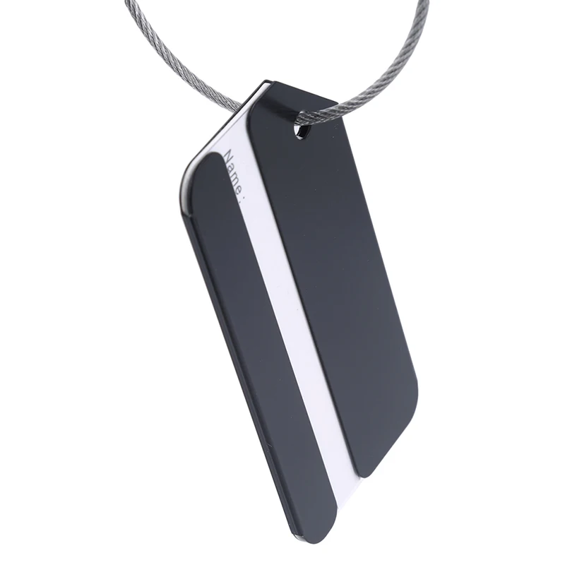 Модные Металлические Багажные Бирки С Именем Держатель Адреса Из Алюминиевого