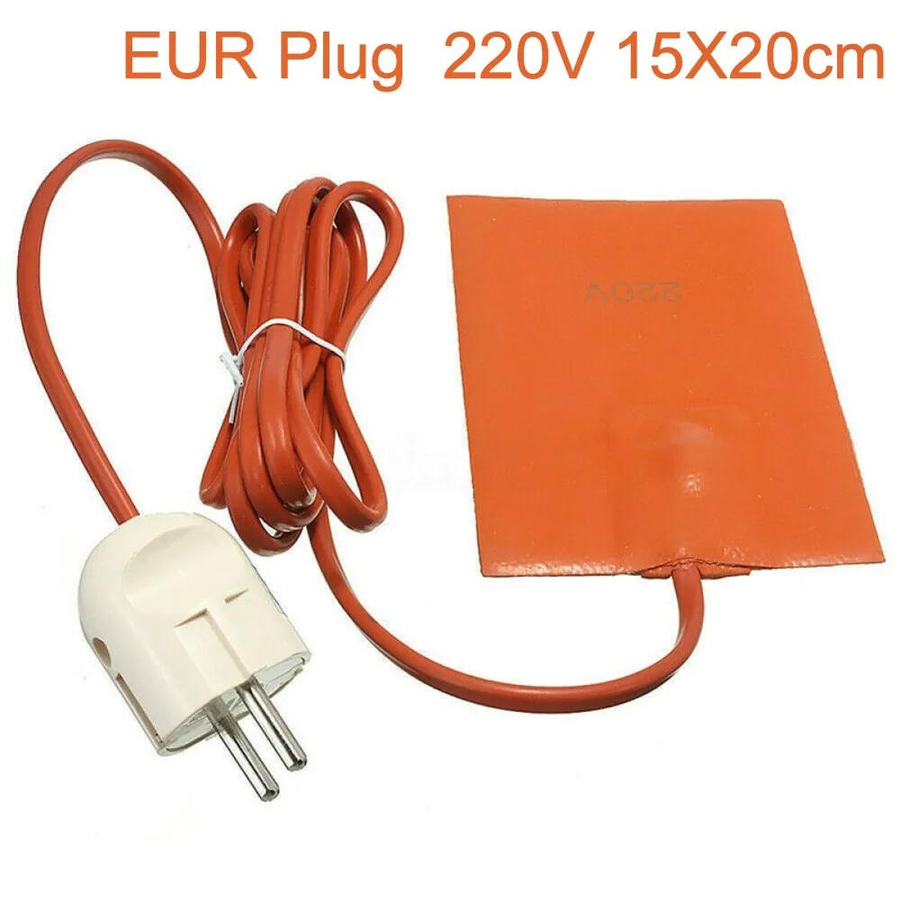 Силиконовый нагреватель бака EBay Motors Pad 15*20 см Sump 220 В 250 Вт Европейский двигатель |