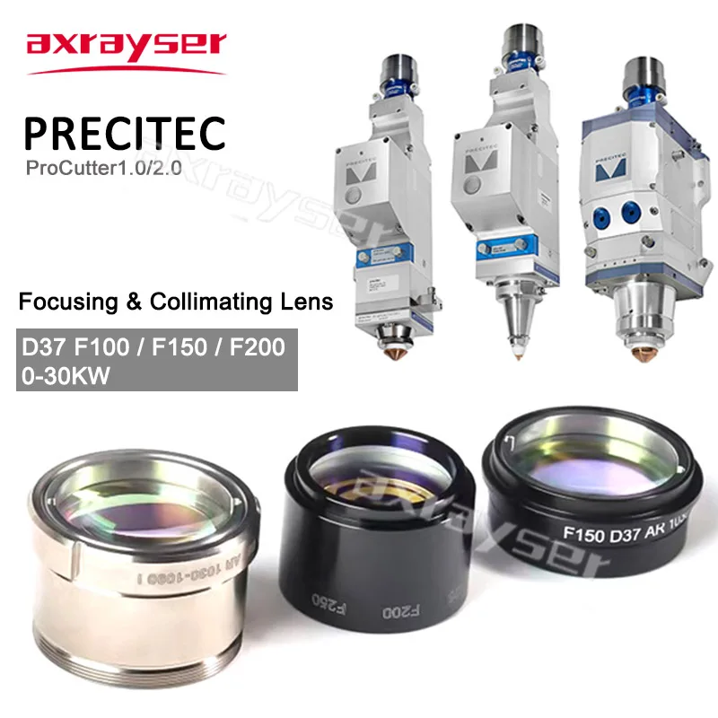 

Precitec Focus Collimating Lens with Holder ProCutter 1.0 2.0 D37 F100/150/200 JGS1 AR 1030-1090 Fiber Laser Cutting Head Parts