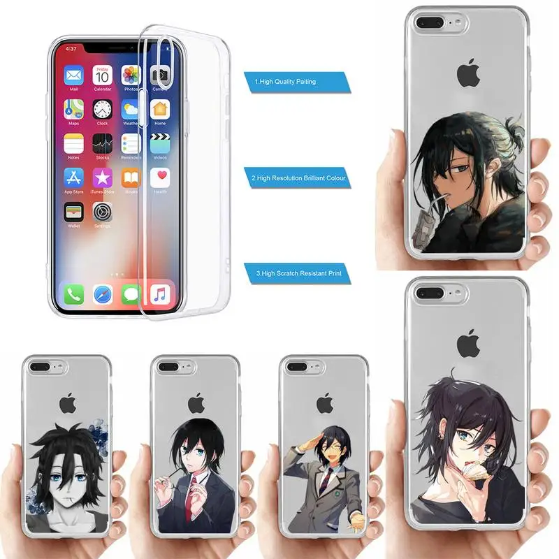 

Miyamura Izumi Horimiya Phone Case for iPhone 11 12 13 mini pro XS MAX 8 7 6 6S Plus X 5S SE 2020 XR clear case