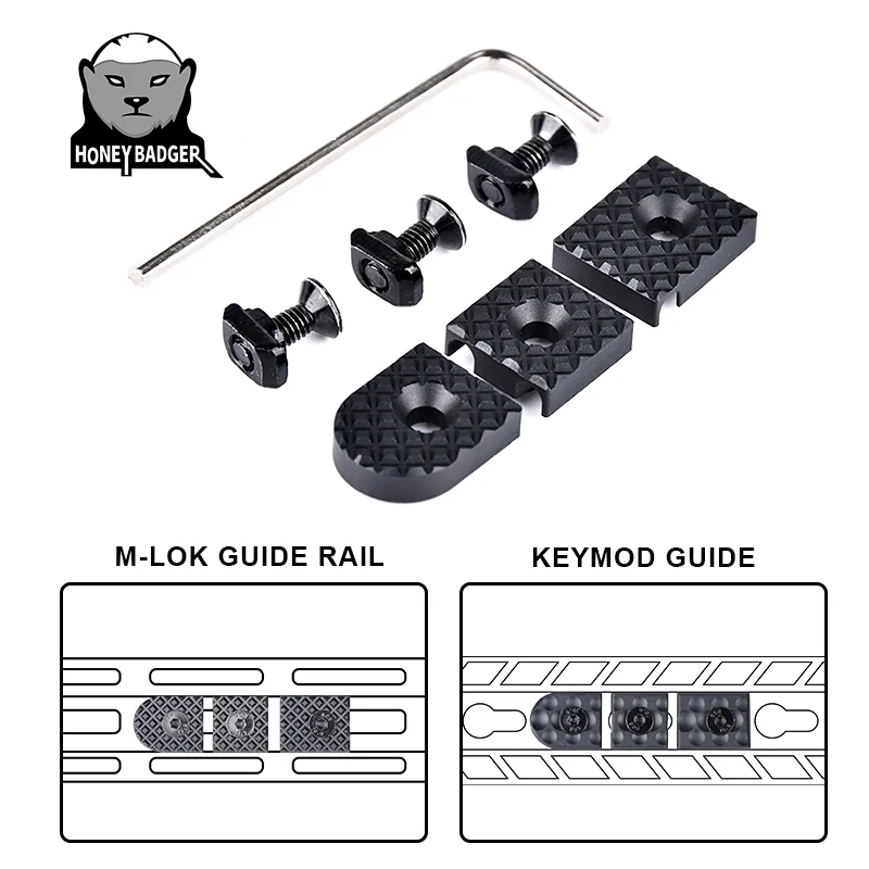 

M-LOK Tactical Guide Rail Mlok Keymod Wire Control Pressure Switch Slot M300 M600 Flashlight PEQ DBAL Airsoft Hunting Accessory