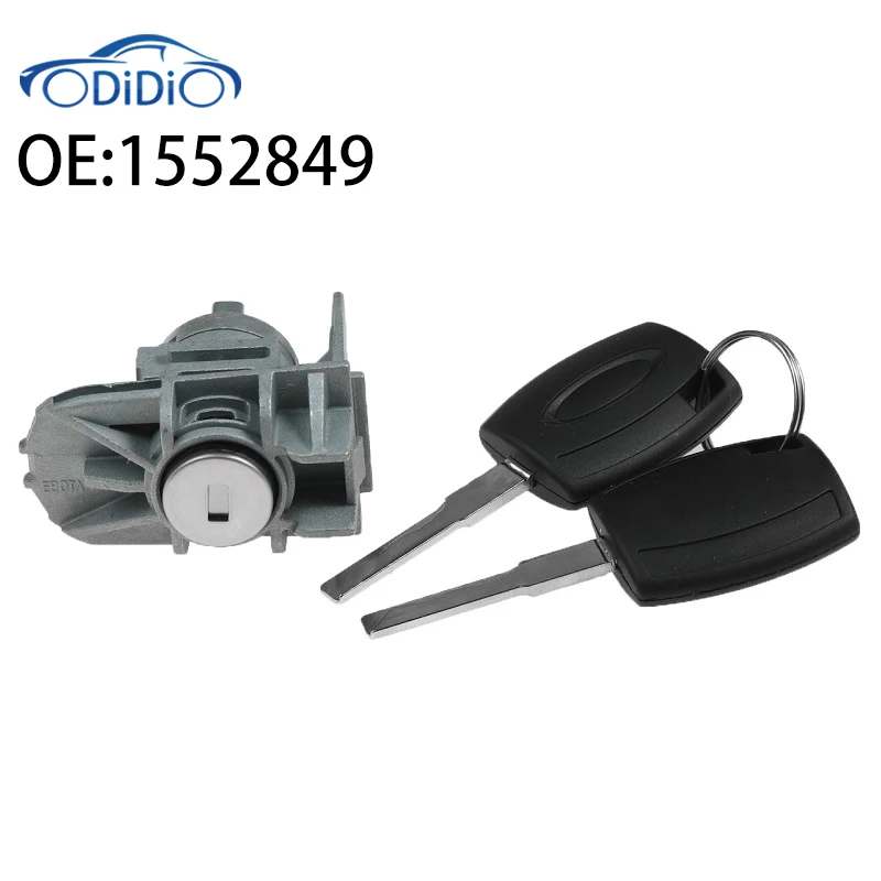 

ОДИДИО 1552849 Цилиндр замка передней двери автомобиля 2 с ключами для Ford Focus C-Max для S-Max