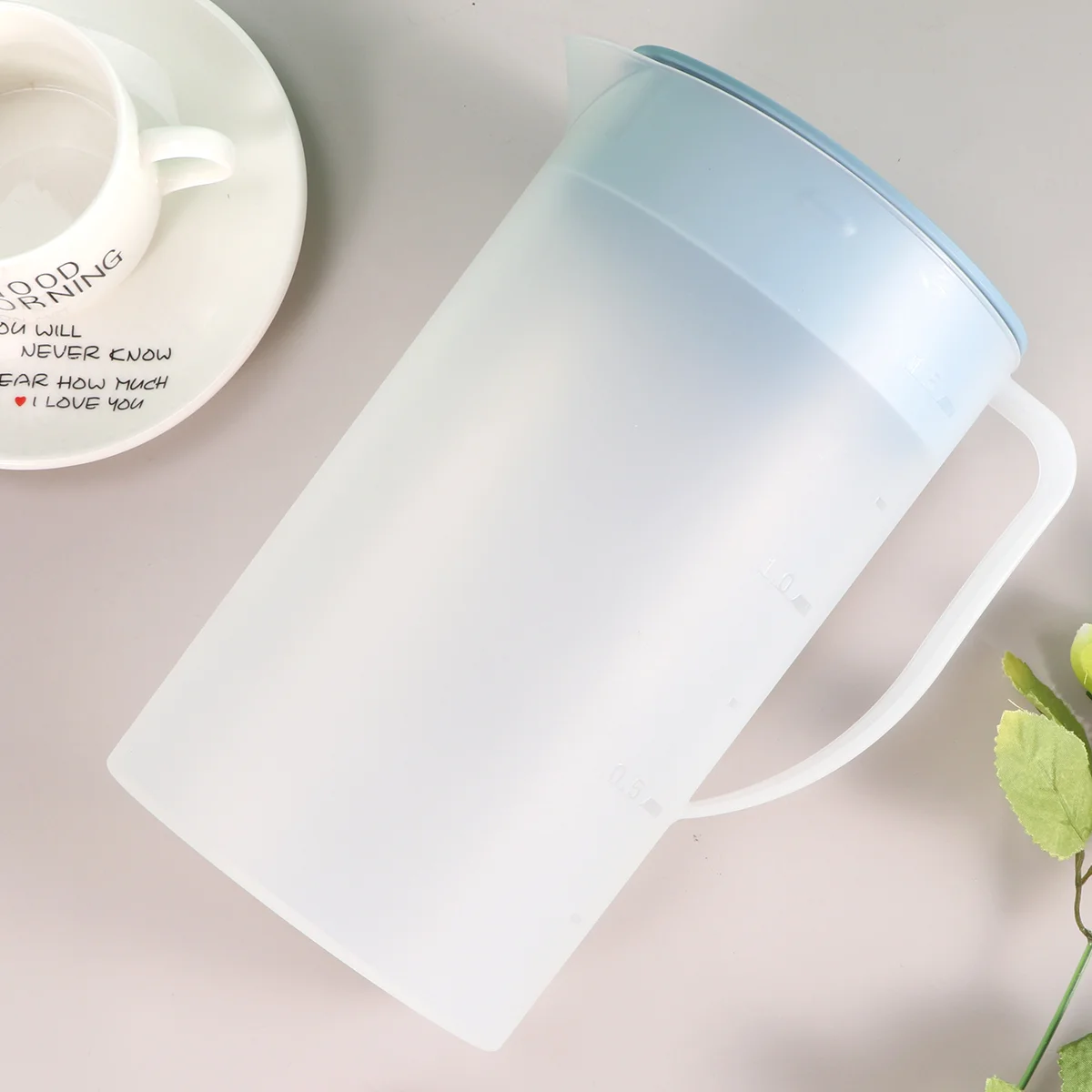 

Pitcher Waterplastic Kettle Teabeverage Lid Pitchers Cold Jug Drink Pot Lemonadecoffee Jugsgallon Fridge Icedscale Drinking