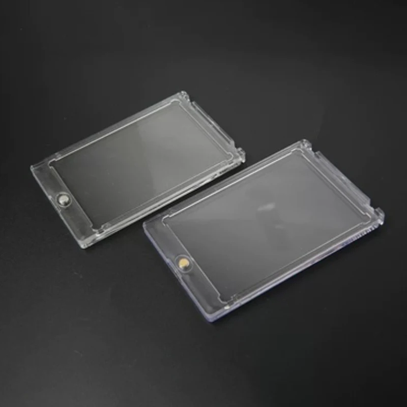 Сильный магнитный держатель карт 35PT с УФ-защитой акриловый прозрачный защитный