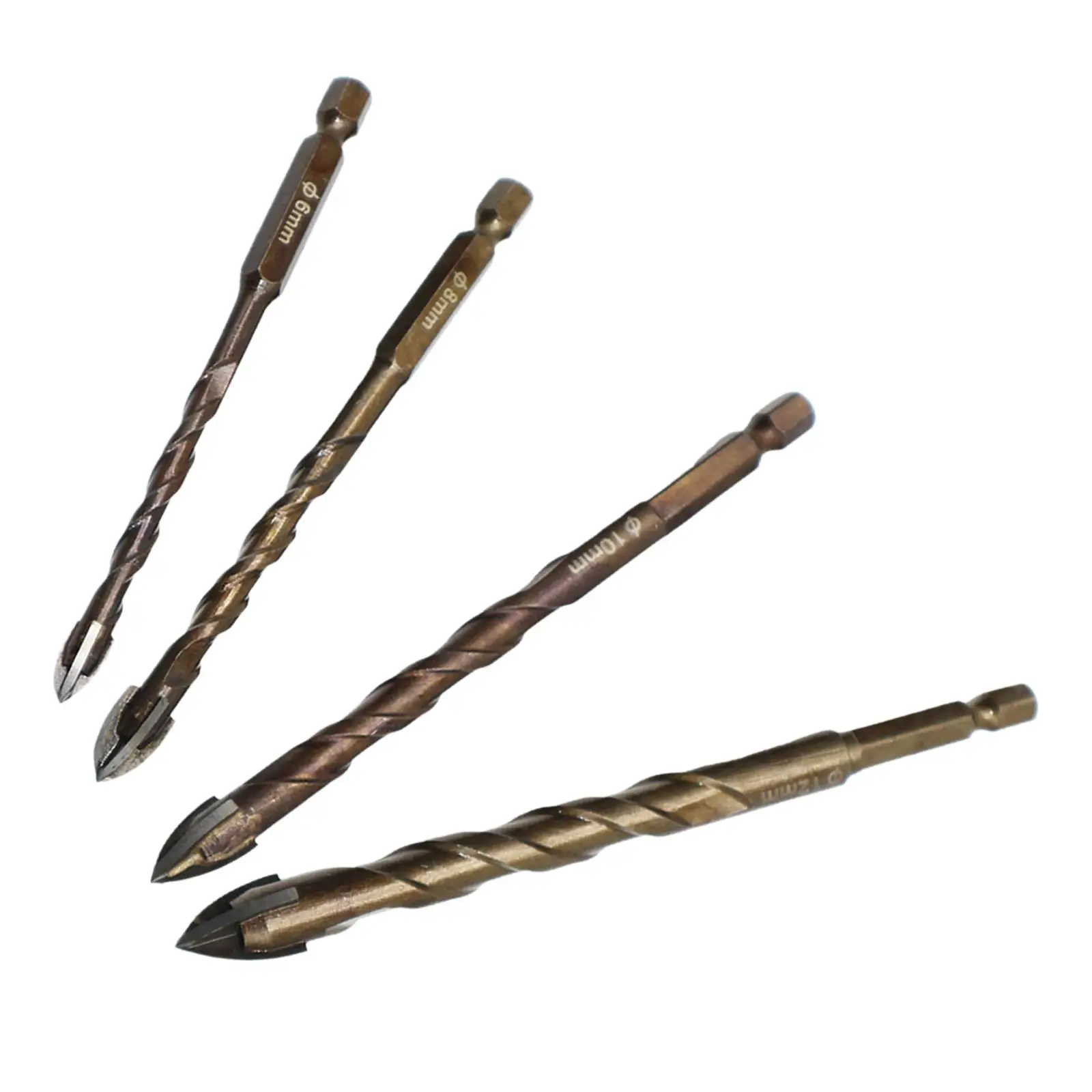 

Glass Ceramic Concrete Hole Opener 6mm 8mm 10mm 12mm Hexagon Tile Bits for Marble