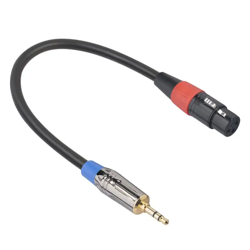

Gold Plated Balanced Adapter Cable High-fidelity Transmission 3.5mm To Xlr Female Audio Cable Balanced Connection Aux Cable Hifi