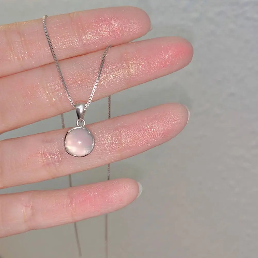 

Женское модное ожерелье с подвеской из хрустального камня корейские ювелирные изделия Eegant модные ожерелья Серебряная Женская одежда Z7K0