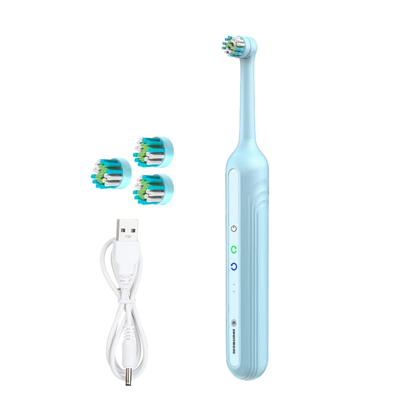 Electric Rotary Toothbrush Adult 360° Rotation 40000/min Clean USB Charging Tooth Brush Whiten Teeth Oral Care 3pcs Brush Heads