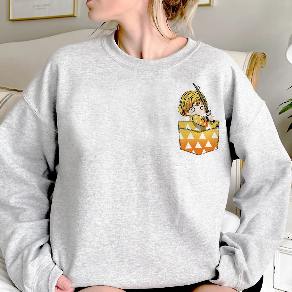 

Demon Slayer hoodies women sweat y2k long sleeve top streetwear tracksuit clothes women Fleece tracksuit