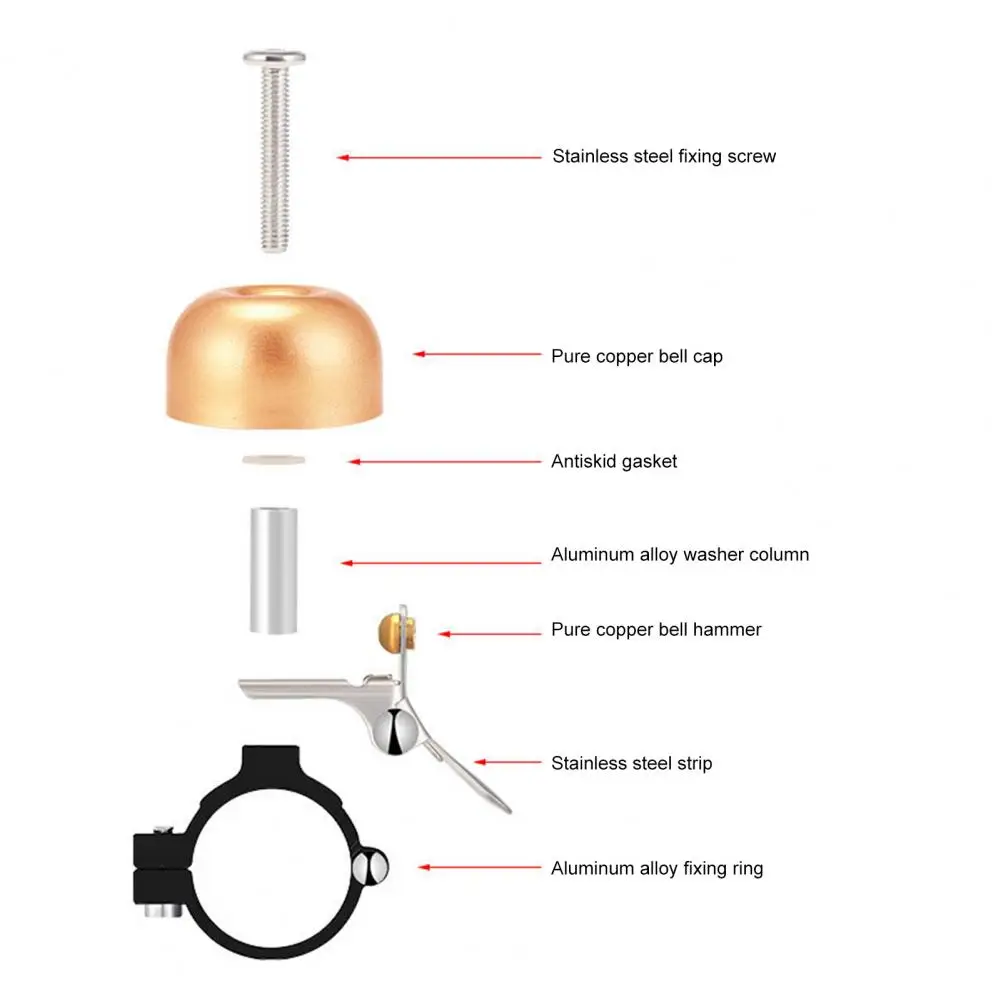 Универсальный Велосипедный Звонок легкая установка надежный классический